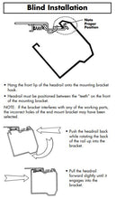 3 Day Blinds Hidden Mounting Bracket for 1