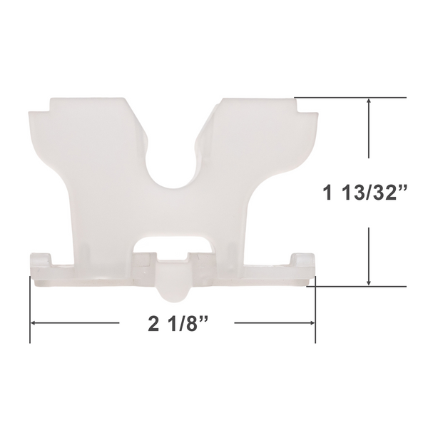 Graber & Bali Cradle for 2" Horizontal Blinds with String Ladder - 1 1/2" x 2 1/4" Headrail