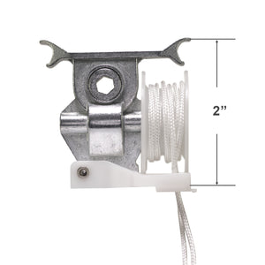 High Profile Cord Tilt Mechanism with a 1/4" Hex Hole for Horizontal Blinds