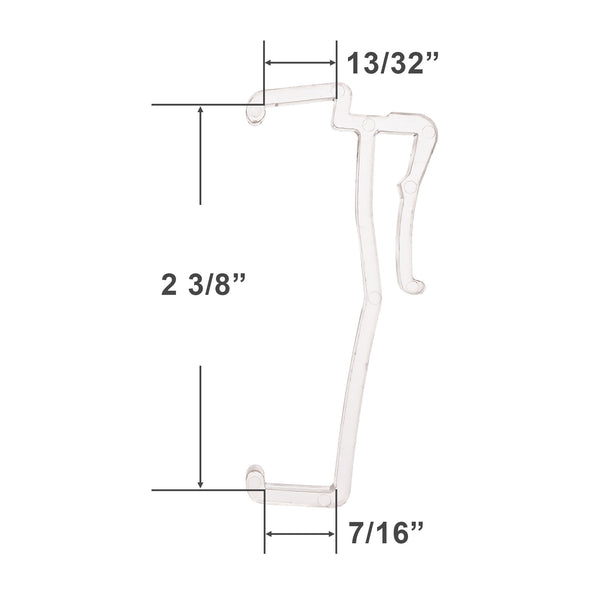 Valance Clip for 2 3/8" and 2 1/2" Wood and Faux Wood Valances
