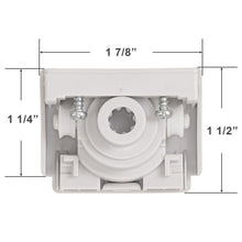 Cord and Bead Chain Operated Control End Set for Veritcal Blinds with an Un-Notched Headrail