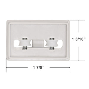 Cord and Bead Chain Operated Control End Set for Veritcal Blinds with an Un-Notched Headrail