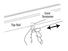 Old Style Hunter Douglas Cord Tensioner for Vertiglide Vertical Cellular Shades Made Before 9/2004