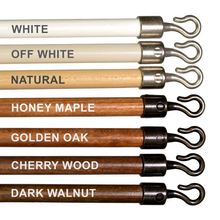 Graber and Bali Metal Shepherd's Hook Wooden Wand for Horizontal Blinds