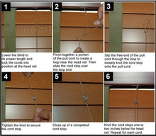 Safety Cord Stop Washers for Horizontal Blinds and Roman & Woven Wood Shades - Pack of 4