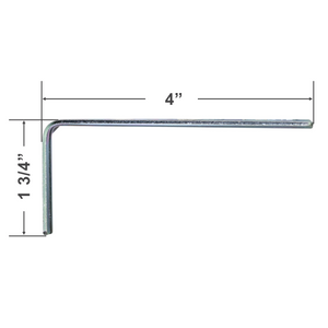 4" Metal Extension Bracket for Extra Projection and Side Mounting Blinds and Shades