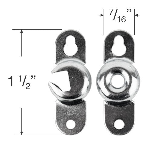 Levolor Mounting Bracket Set for Inside Mount SpringLoaded Roller Sha