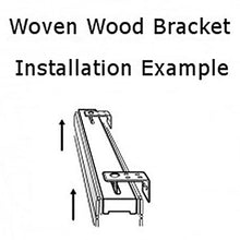 Mounting Bracket for Board-Mounted Woven Wood and Roman Shades