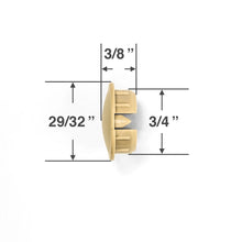 Bottom Rail Button for Horizontal Blinds with a 3/4