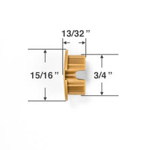 Bottom Rail Button for Horizontal Blinds with a 3/4