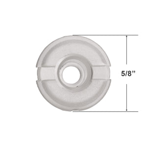 Bottom Rail Button for Horizontal Blinds with a 5/16" Hole - Slotted Top