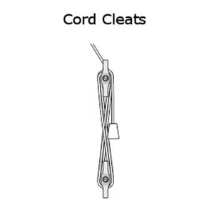 2" Plastic Cord Cleats - Clear - Keep Cords Tied Up