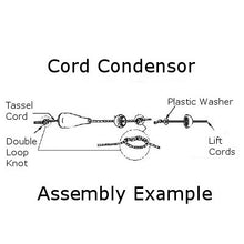 Metal Ball Cord Condenser for Cellular, Honeycomb and Pleated Shades