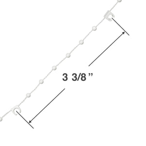 Bottom Chain and Posts for Vertical Blinds with Fabric Vanes (By-the-Clip)