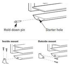 Metal Hold Down Bracket Pin for 1