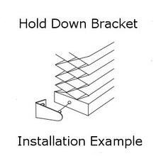 Plastic Hold Down Bracket with Integrated Pin for 1