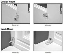 Hunter Douglas Magnetic Metal Hold Down Bracket Set for Silhouette & Pirouette Sheer Shades