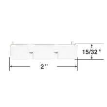Louverdrape Bottom Rail End Cap for Cellular Shades with a 2 1/2