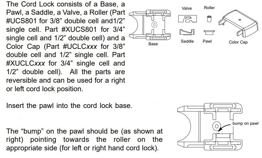 Cellular Shade Diagram & Repair Parts