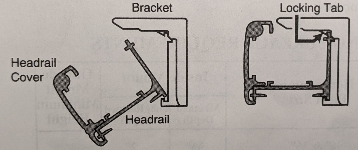 Hunter Douglas PowerRise Mounting Bracket for Cellular and Pleated Sha