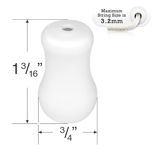 Vase Shaped Plastic Tassel