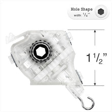 Low Profile Double Gear Wand Tilt Mechanism with 1/4