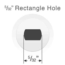 Levolor Wand Tilt Mechanism with Rounded Rectangle Hole for Mini Blinds