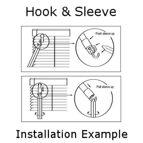 Curtain Repair Kit With Pull Bead Hooks, Vertical Cordless Window