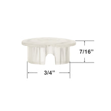 Bottom Rail Button for Horizontal Blinds with a 3/4