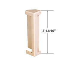 Square Valance Corner for Vertical Blinds - Tan Plastic