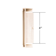 Square Valance Corner for Vertical Blinds - Tan Plastic