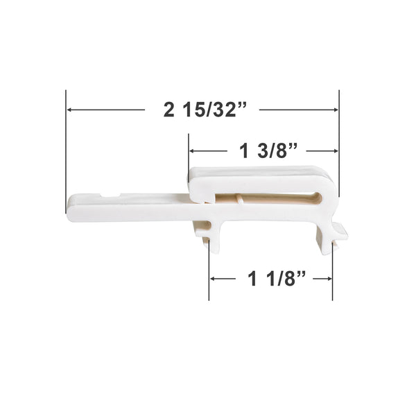 Hunter Douglas Valance Clip for Paramount Vertical Blinds - 2 7/16" Length