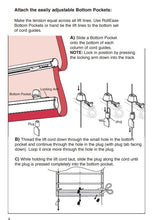 Rollease Bottom Bar Pocket for Roman Shades