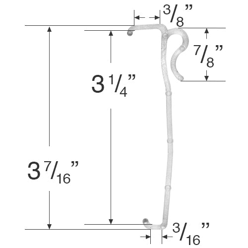 3 1/4" Valance Clip for Wood and Faux Wood Blinds