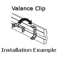 Levolor Twist-Style Valance Clip for Wood Valances - Original Style