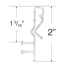 Slotted Groove Valance Clip for Wood & Faux Wood Valances - 2