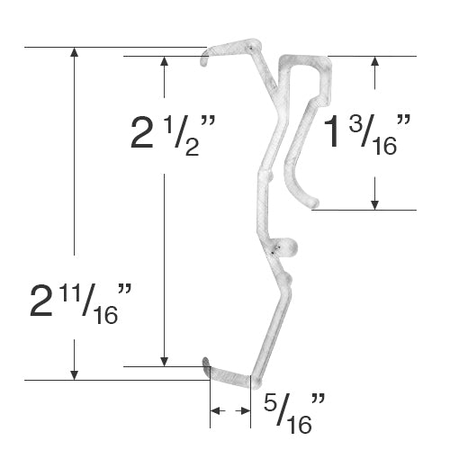 Valance Clip for 2 1/2" Wood and Faux Wood Valances