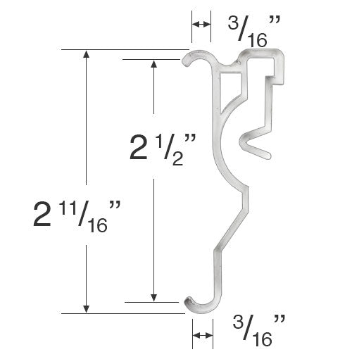 2.5" Valance Clip for Faux Wood Valances