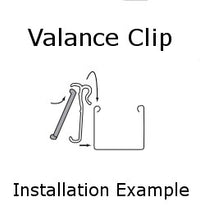 Valance Clip for 2 3/8