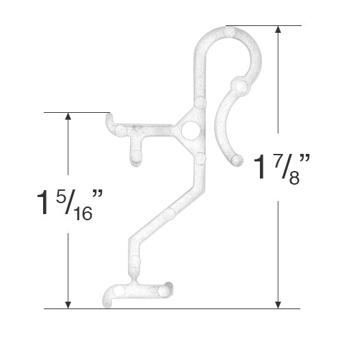 Hidden Valance Clip for Wood Valances