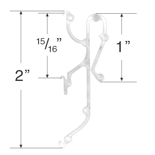 Hunter Douglas Valance Clip for 1" and 2" Horizontal Blinds Fix My Blinds