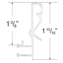 Slotted Groove Valance Clip for Wood & Faux Wood Valances - 1 13/16