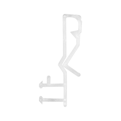 Slotted Groove Valance Clip for Wood & Faux Wood Valances - 1 13/16