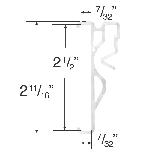 Lowes Valance Clip for 2 1/2" Wood and Faux Wood Valances