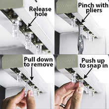 Decomatic Carrier Clip Stems for Vertical Blinds