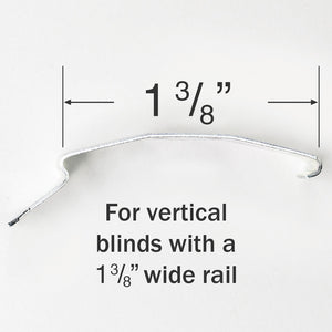 Mounting Bracket for Vertical Blinds with 1 3/8" Wide Rails
