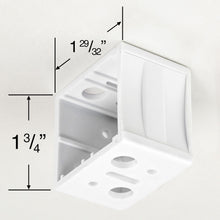 Plastic Box Mounting Brackets for Horizontal Blinds With 1 3/8