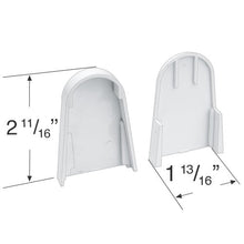 Rollease R-Series 380 Mounting Bracket Covers for Roller Shades with R3 and R8 Clutches - RBPC380W