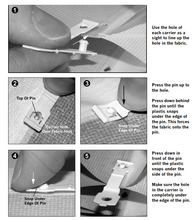 Hunter Douglas Fabric Carrier Clip for Vertiglide Shades Made Since 5/2015 - Current Style