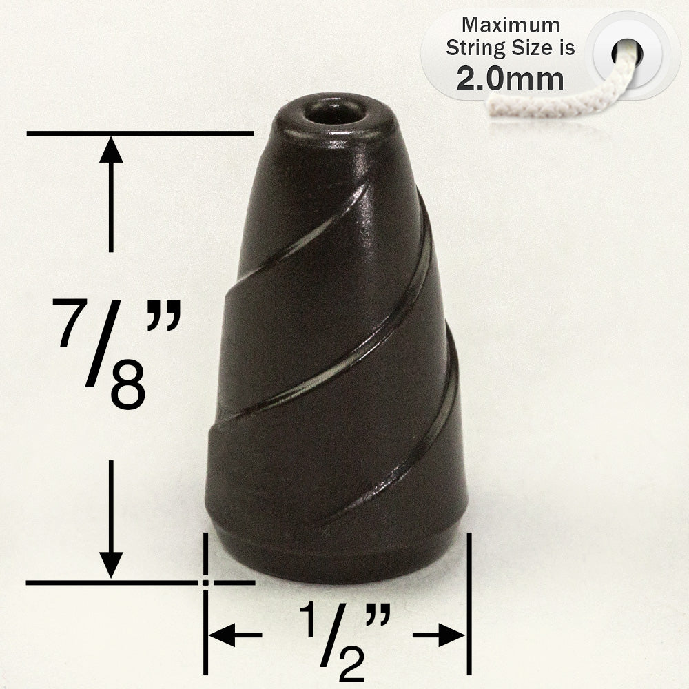 Levolor and Kirsch Cone Shaped Spiral Plastic Tassel – Fix My Blinds